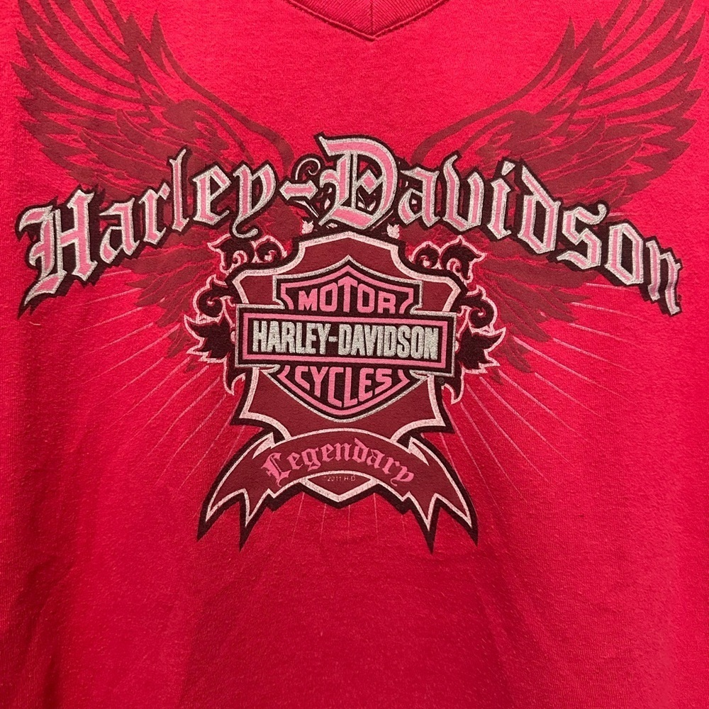 Vintage 🌸 RARE 🌸Harley Davidson Pink San Diego Tank Top size L - Picture 3 of 9